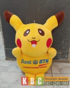 Pengrajin Boneka Souvenir Bank BTN model pokemon