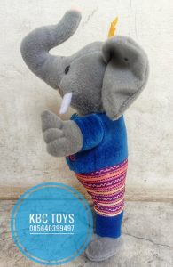Pengrajin Boneka Gajah PAMI LAMPUNG produksi KBC Toys